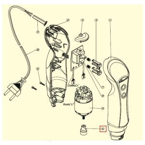 Sprzęgło 480.0006 do blendera ręcznego ZELMER typu 480